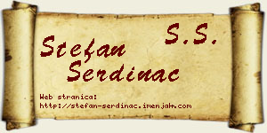 Stefan Serdinac vizit kartica